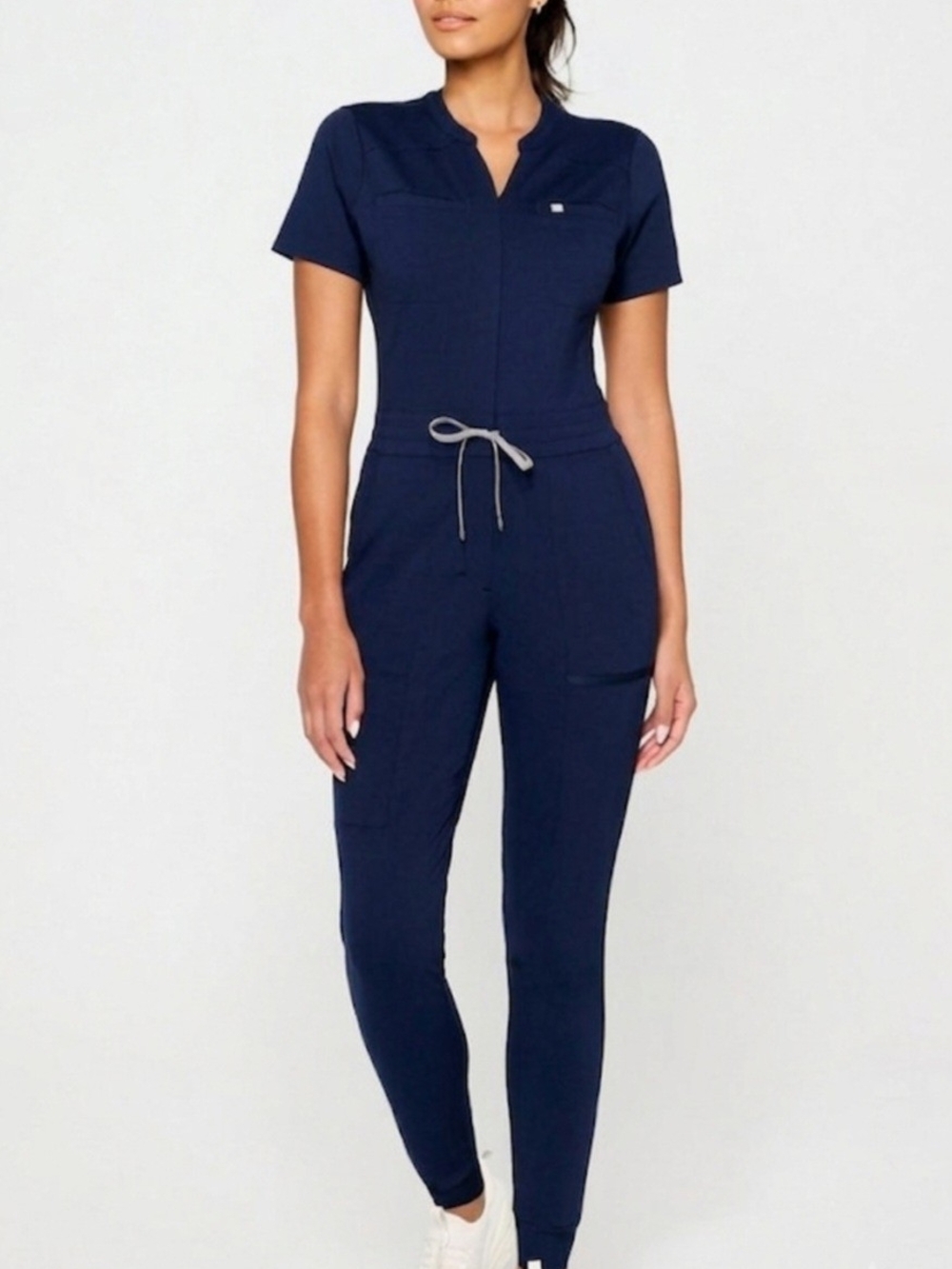 Fabletics Empower Scrub Jumpsuit Navy Blue